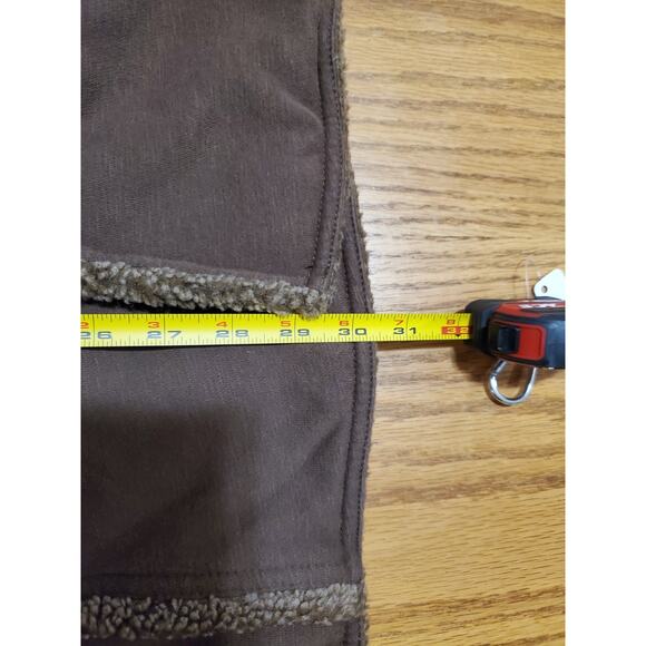 EDDIE BAUER SHERPA FAUX SHEARLING REVERSIBLE COAT SOFT BROWN TRENCH SOFT XL - Picture 12 of 16